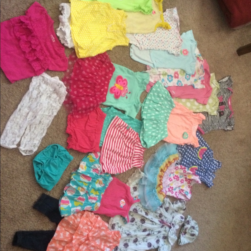 Girls 6-9 month summer lot